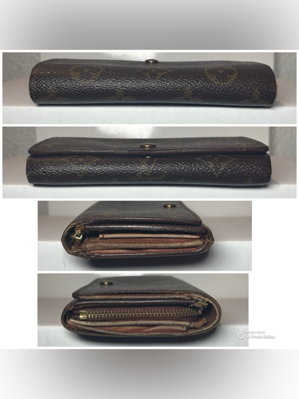 Louis Vuitton Vintage Monogram Tresor Wallet on Chain WOC Made in France RA0913 - Picture 8 of 11